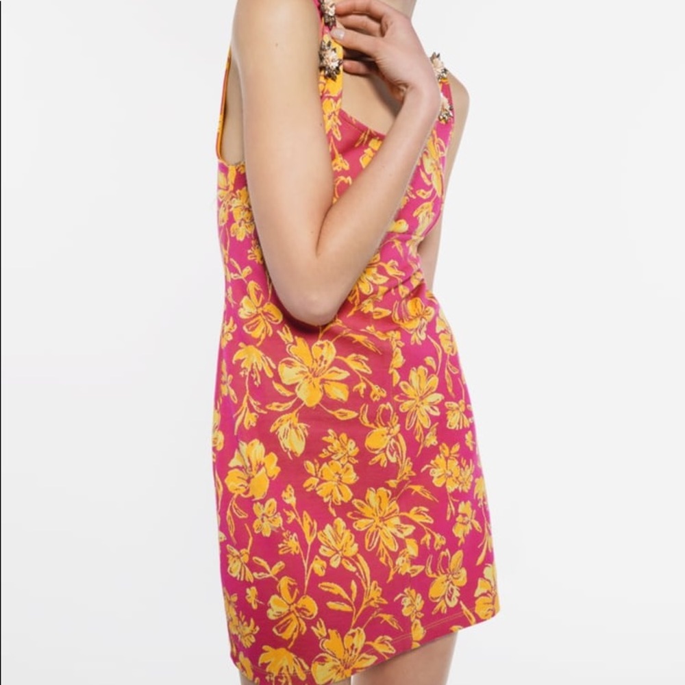 ZARA JEWEL JACQUARD DRESS‎